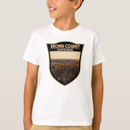 Brown County State Park Indiana Badge T-Shirt