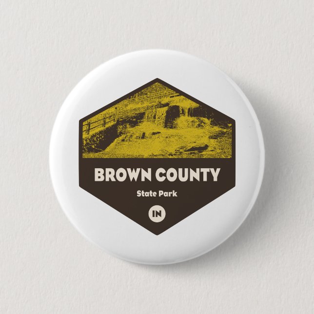 Brown County State Park Indiana Button (Front)