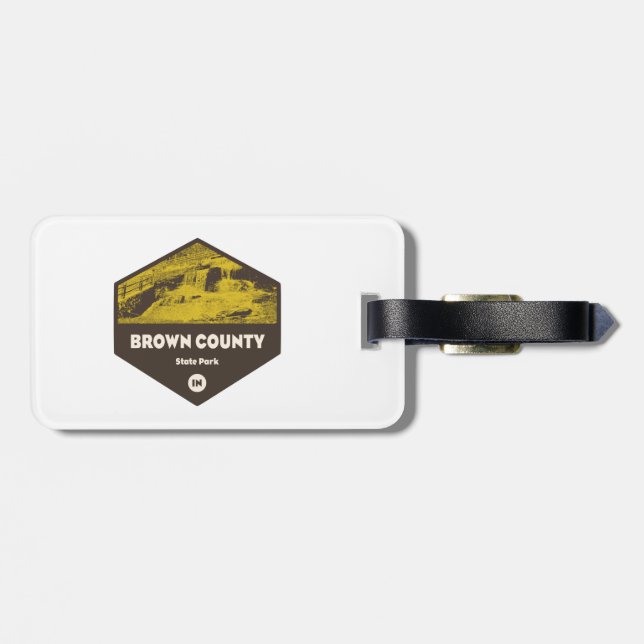 Brown County State Park Indiana Luggage Tag (Back Horizontal)