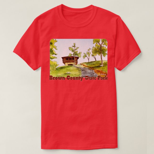 Brown County State Park Indiana T-Shirt (Design Front)