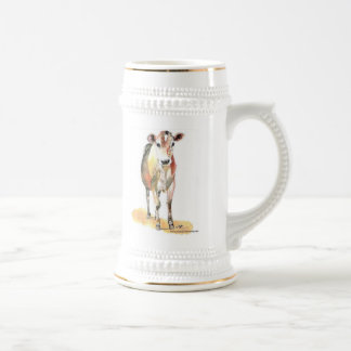 brown cow beer stein