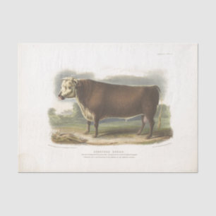 Brown Cow Ephemera Decoupage Vintage Farm Tissue P Paper