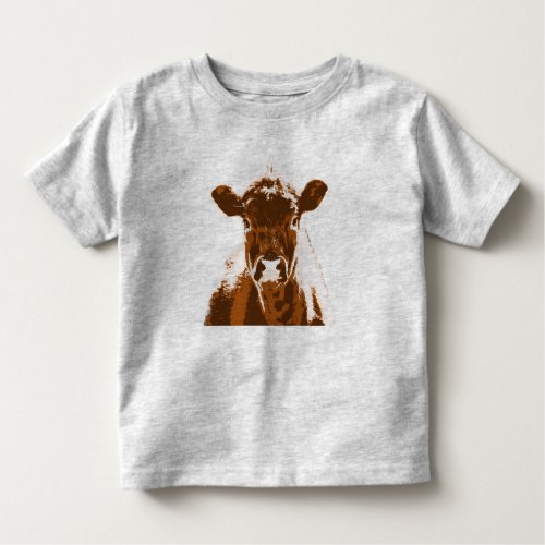 Brown Cow Farm Animal Toddler T_shirt