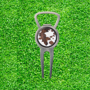 Brown Cow Print Divot Tool