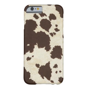 Brown Cow Print Iphone 6 Case by Cowcupsarecool at Zazzle