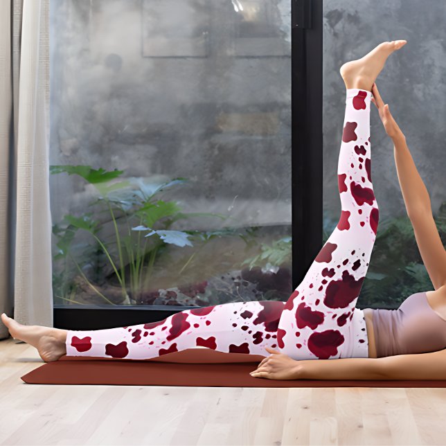 Brown Cow Print Leggings (Creator Uploaded)