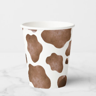 Brown Cow Print Paper cup