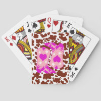 Brown Cow Print Pink Cowboy Boots Farmer