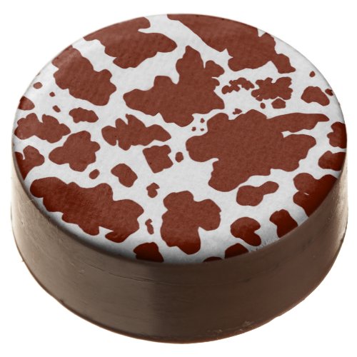 Brown Cow Spots  Print Cowboy Farmer Chocolate Covered Oreo