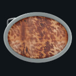 Brown Cowhide Animal Print Belt Buckle<br><div class="desc">Brown Cowhide Animal Print</div>