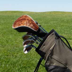 Brown Cowhide Animal Print Golf Head Cover