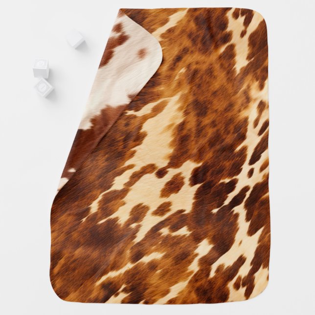 Brown Cowhide Baby Blanket (In Situ)