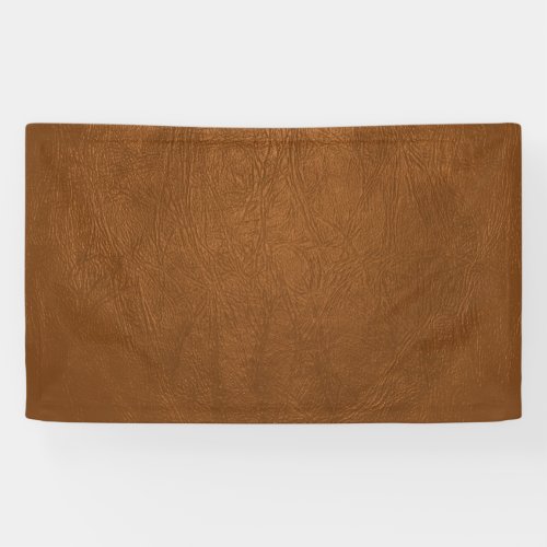 Brown Cowhide Leather Texture Look Banner