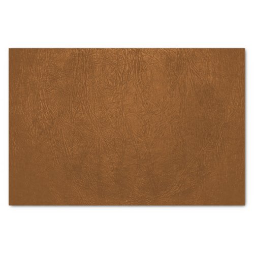 Brown Cowhide Leather Texture Look Tissue Paper