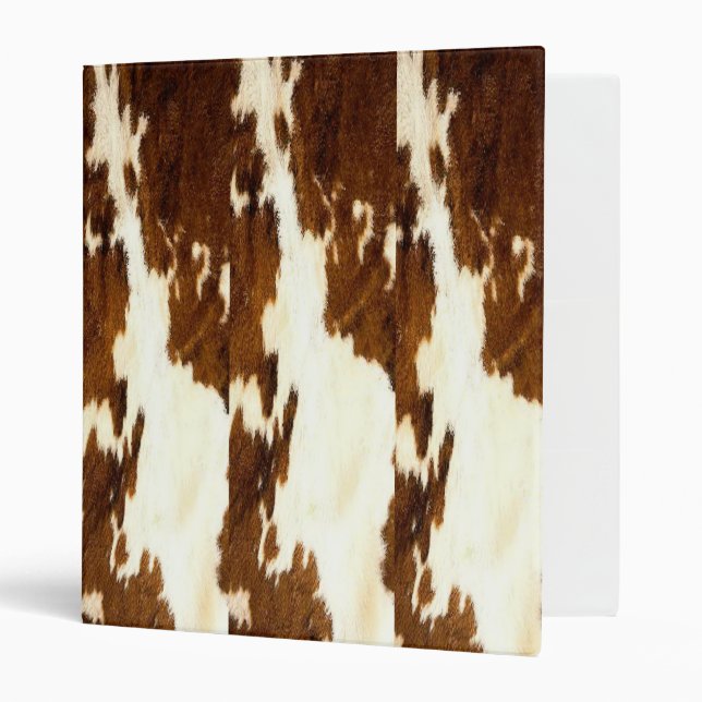 Brown Cowhide Print - Avery Binder (Front/Inside)