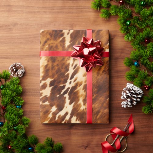 Brown Cowhide Wrapping Paper