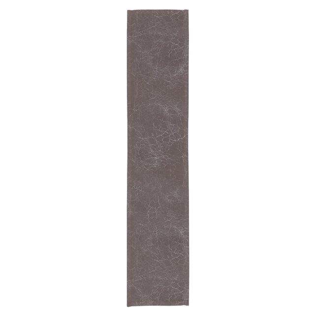 Brown Cracking Pattern Short Table Runner (Front)