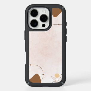 Brown Cream Aesthetic Floral Linktree    iPhone 16 Pro Case