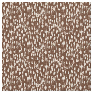 Brown Cream Beige Abstract Pattern Fabric