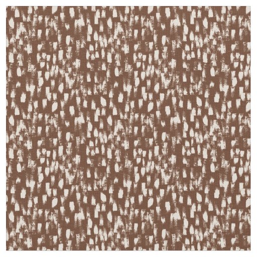 Brown Cream Beige Abstract Pattern Fabric