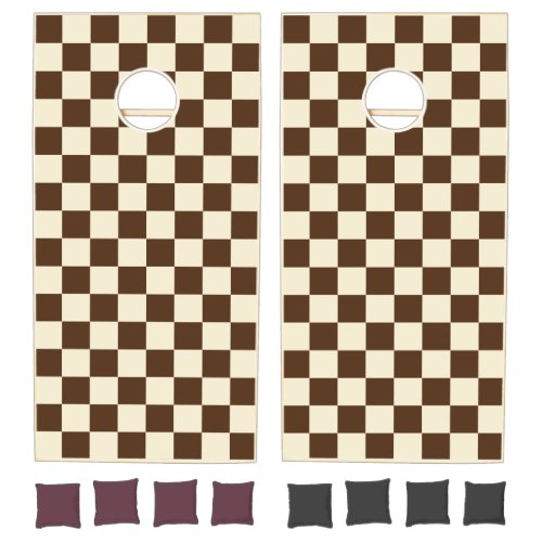 Brown & Cream Checker