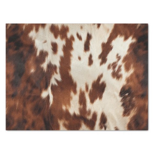 Brown Cream Cowhide Tissue Paper