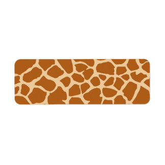 BROWN CREAM GIRAFFE ANIMAL PATTERN BACKGROUNDS WAL LABEL