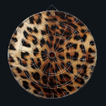 Brown Cream Leopard Animal  Dart Board<br><div class="desc">Brown Cream Leopard Animal Print</div>