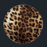 Brown Cream Leopard Animal Dart Board<br><div class="desc">Brown Cream Leopard Animal Print</div>