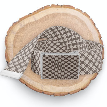 Brown Cream Ricaso Patterned Belt by Ricaso_Graphics at Zazzle