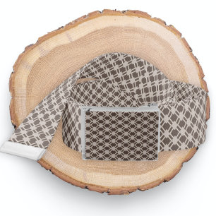 Brown Cream Ricaso Patterned Belt