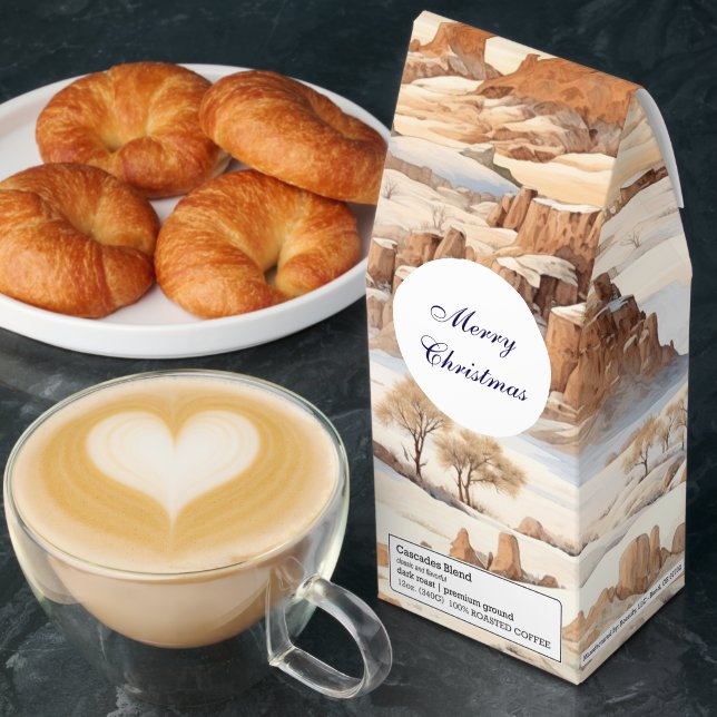 Brown Cream Western Christmas  Roasted Coffee (Breakfast)