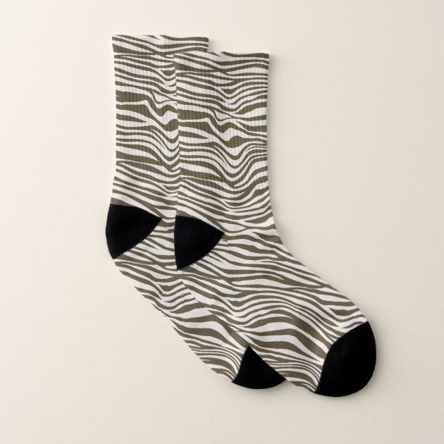 zebra print socks