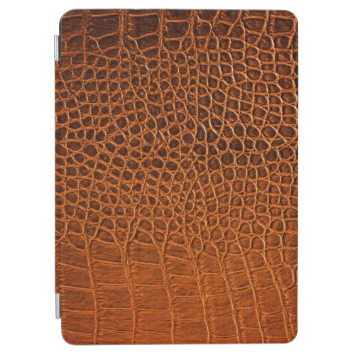 Brown crocodile leather iPad air cover