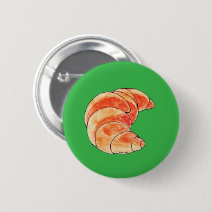 brown croissant bread button