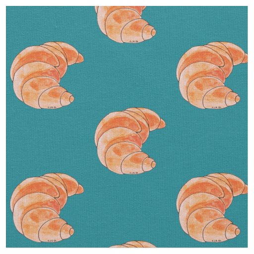 brown croissant bread fabric