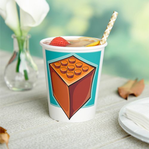 Brown Cube Paper Cups