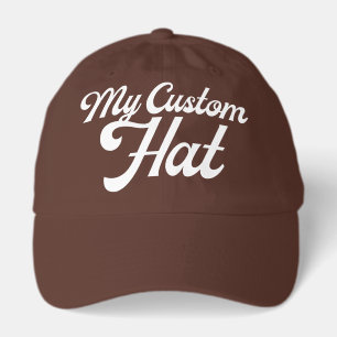 BROWN Custom Baseball Cap Blank (Dad Cap)
