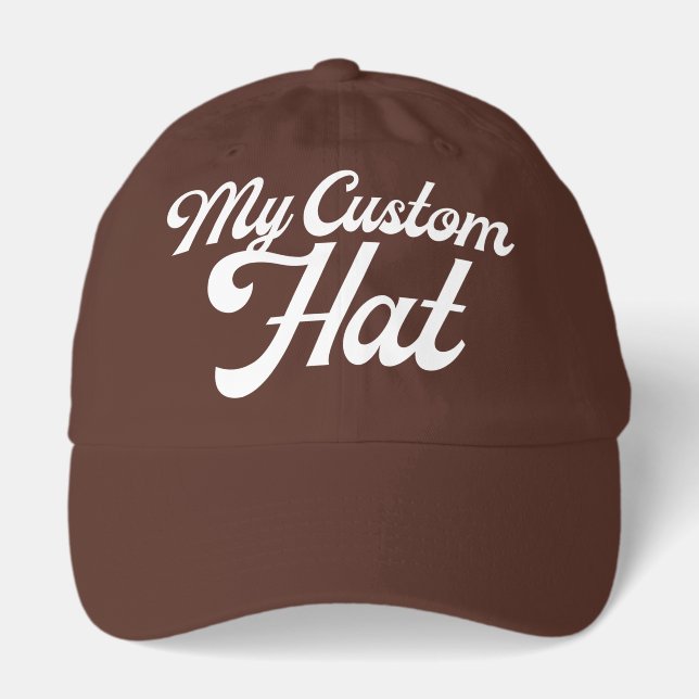 BROWN Custom Baseball Cap Blank (Dad Cap) (Front)