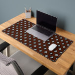 Brown Custom Business Logo Pattern Desk Mat<br><div class="desc">Create your own earthy dark brown Business Logo Pattern Desk Mat adding your company logo, photo or any image. Enhance your company workspace using this stylish, modern and professional desk mat template. A basic and clear design customizable in any color for an elegant, clean and modern look, that perfectly match...</div>