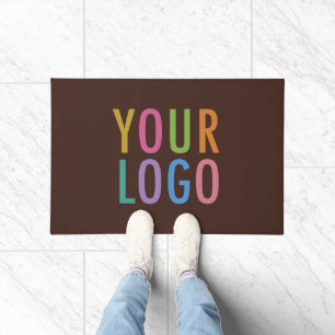 Brown Custom Doormat with Logo Business Door Mat