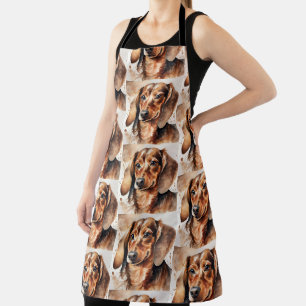 Brown Dachshund Apron