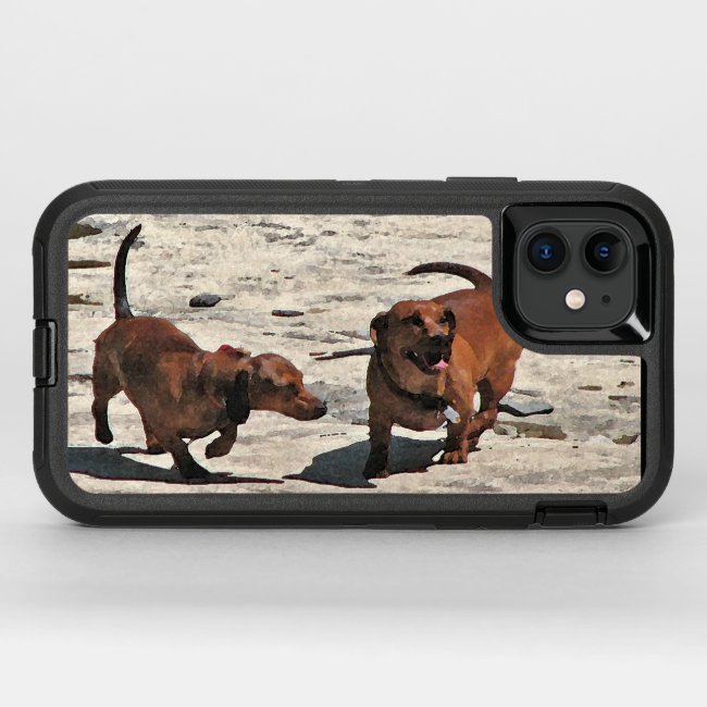 Brown Dachshund Dogs OtterBox iPhone 11 Case