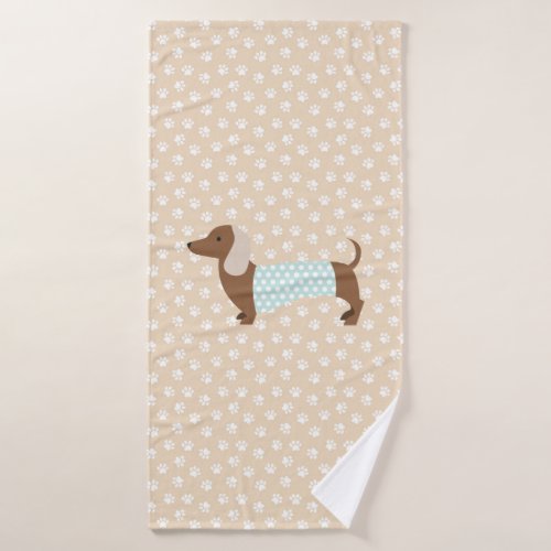 Brown Dachshund Towel