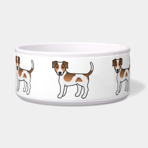 Brown Danish-Swedish Farmdog Cute Cartoon Dog Bowl
