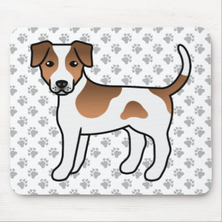 Brown Danish-Swedish Farmdog Cute Cartoon Dog Mouse Pad