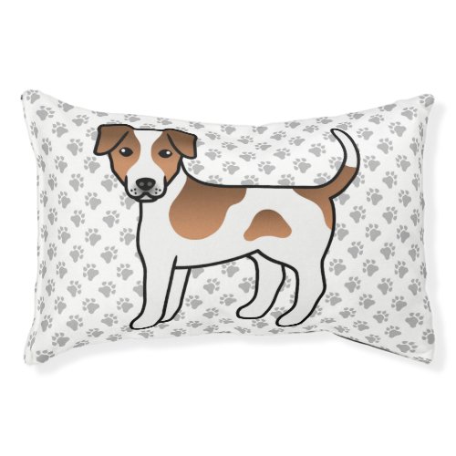 Brown Danish_Swedish Farmdog Cute Cartoon Dog Pet Bed