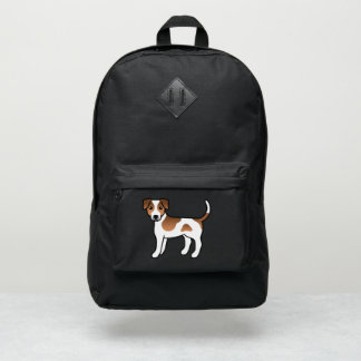 Brown Danish-Swedish Farmdog Cute Cartoon Dog Port Authority® Backpack