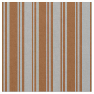 Brown & Dark Grey Colored Stripes Pattern Fabric