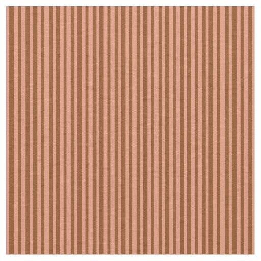 Brown & Dark Salmon Stripes/Lines Pattern Fabric